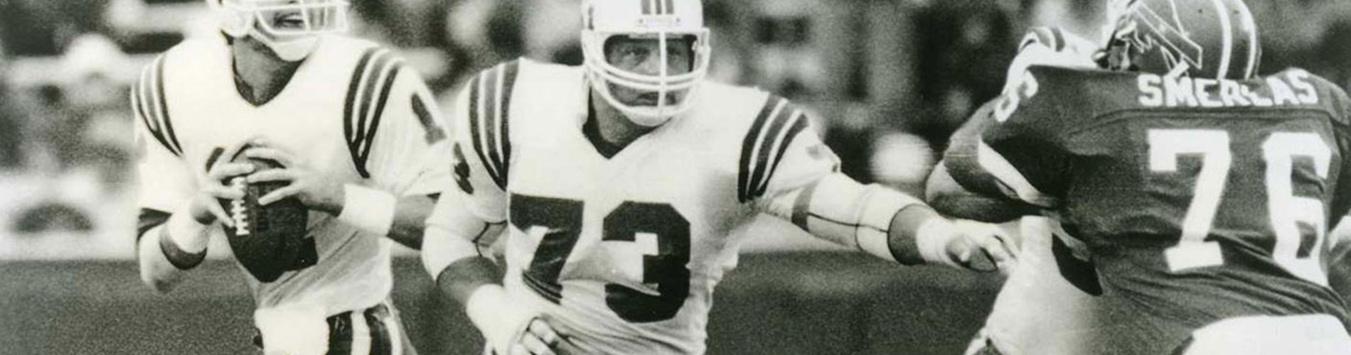 JOHN HANNAH  New England Patriots 1984 Wilson Throwback NFL